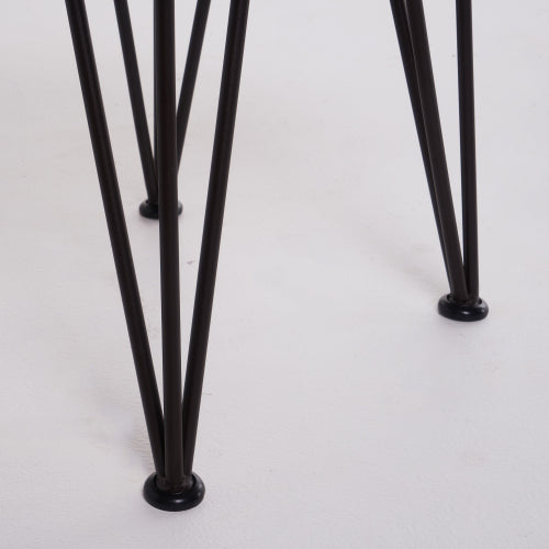 ZION INDUSTRIAL WOOD AND METAL COFFEE TABLE WITH ACCENT TABLE