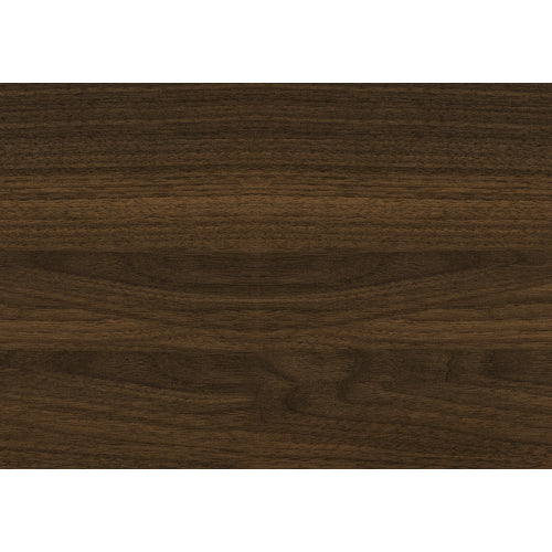 72 Inch Transitional Brown Laminate TV Stand with Black Wood Legs & Dual Storage Cabinets
