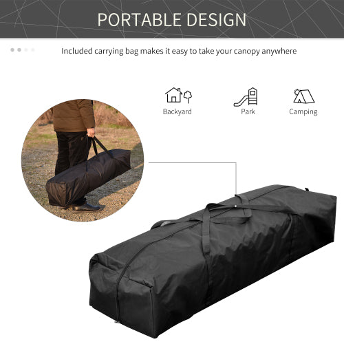 10' x 20' Pop Up Canopy Tent with 4 Sidewalls, Heavy Duty Tents for Parties, Outdoor Instant Gazebo with Carry Bag, for Outdoor, Garden, Patio, Blue