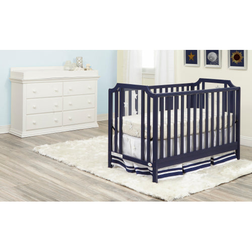 3-in-1 Convertible Island Crib Navy Blue