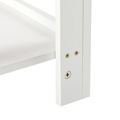 White Rattan Nightstand with Drawer, Modern Bedside Table with Storage Cabinet, Woven Side Table for Bedroom Living Room