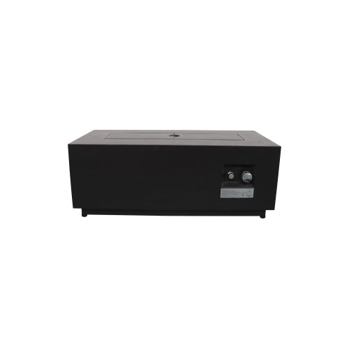 16 H x 42 W Steel Outdoor Fire Pit Table with Lid