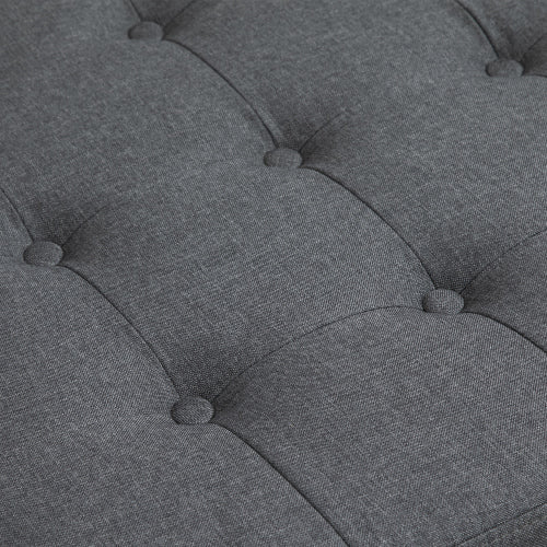 Tufted Storage Ottoman with Flip Top Lid Upholstered Bench for Living Room