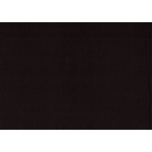 Dark Brown Faux Leather Nightstand with 2 Drawers, Contemporary Bedroom Storage Table