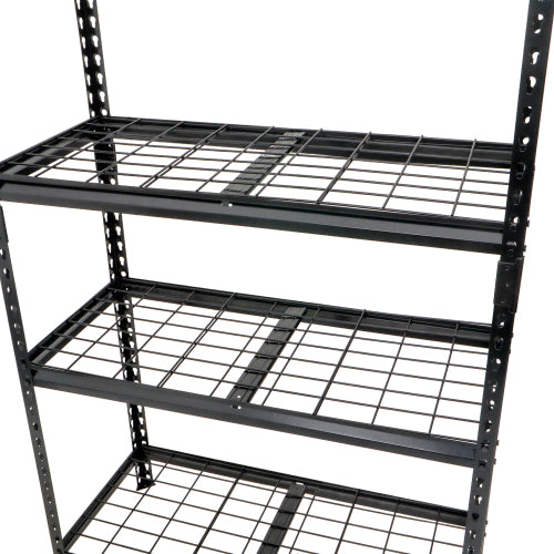 5 Tier Heavy Duty Storage Shelves Garage Shelving 2250 lb Load Boltless Assembly Black