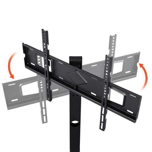 52 Inch Height Rotatable TV Stand with VESA Mount, Power Outlet & Music Sync LED Lights for 75 Inch TV