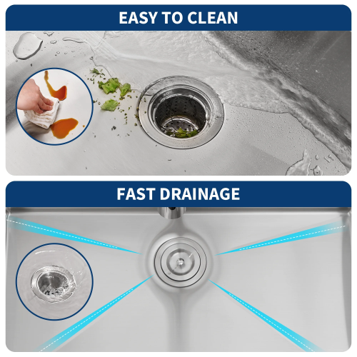 30 Undermount Workstation Sink-30 x 18 Inch Undermount Stainless Steel Kitchen Sink 18 Gauge, Handmade R10 Radius 10 Inch Deep Undermount Single Bowl Sink with Accessories