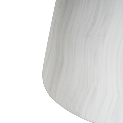 Outdoor Ponti Travertine Side Table,White