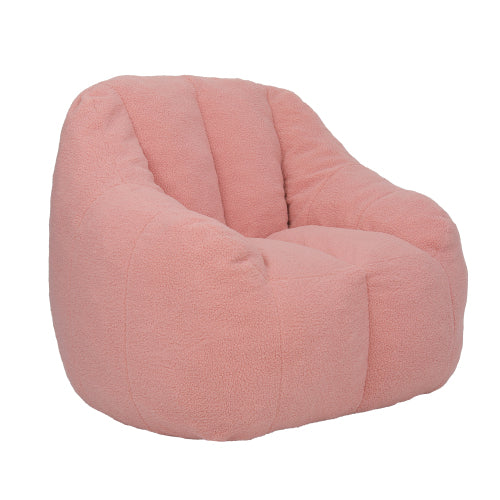 Tufted Faux Fur Memory Foam Bean Bag Chair with Armrests for Adults Kids Dorm Apartment Living Room