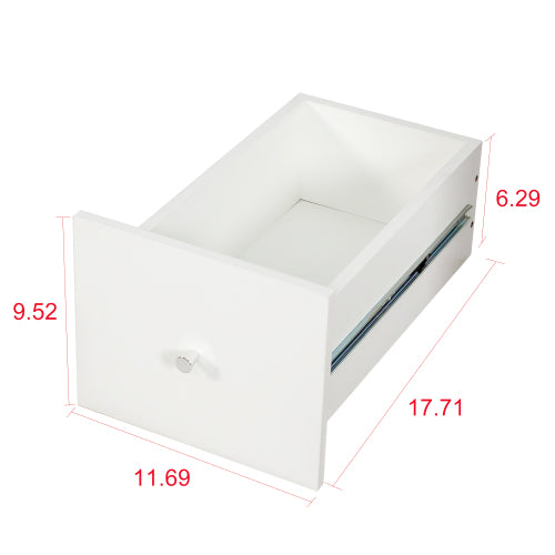 Tall Display Storage Cabinet with Shelves and Side Drawers