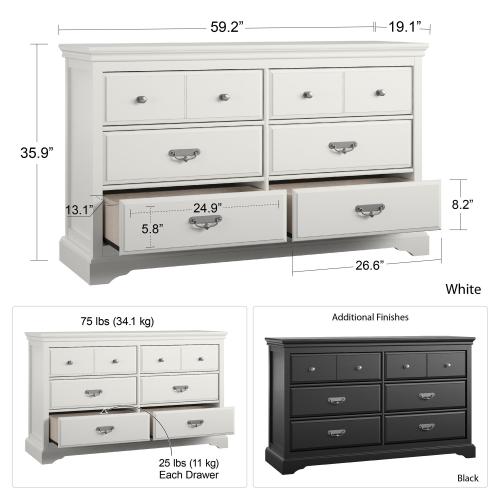 6 Drawer Dresser