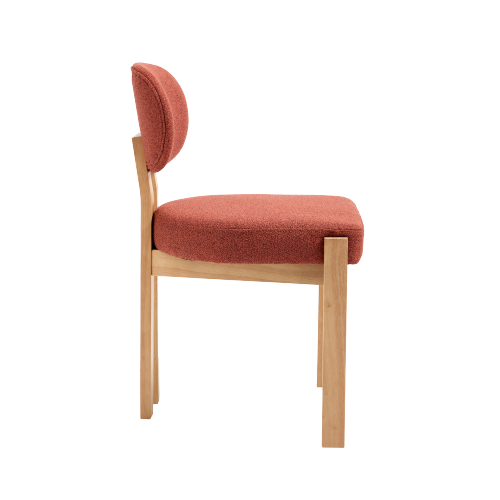 Wooden Dining Chairs Set of 2, Modern Fabric Upholstered Dining Room Chair Kitchen Chairs, Farmhouse Dinner Chair for Kitchen Dining Room
