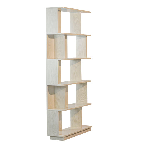 64.56 Inch 5-Tier Open MDF Bookshelf Free Combination Anti-Tip Design Multi-Color Household Display Shelf