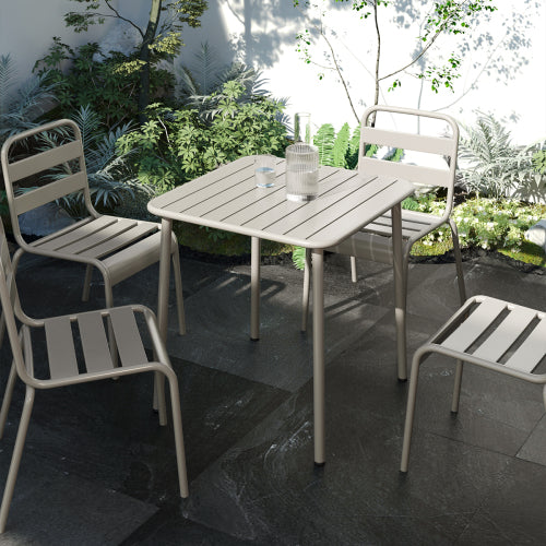 Sera square table outdoor courtyard table villa open air dining table waterproof table retro American modern simple balcony table coffee table