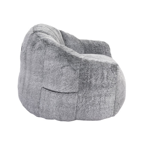 Adults Armrest Bean Bag Chair High-Density Foam Lazy Sofa