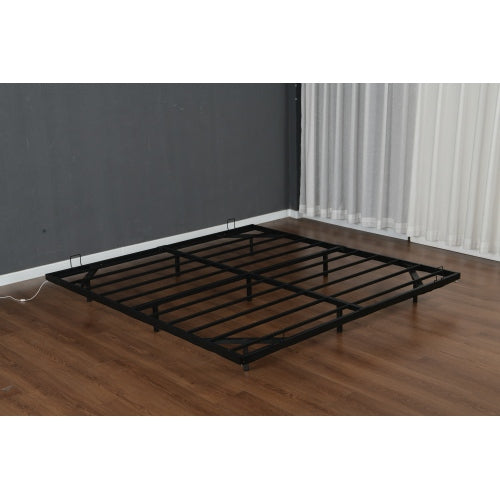 King Size Floating Bed Frames with LED Lights, Metal Platform Bed , Solid and Stable, Noise Free, No Box Spring Needed, Easy Assembly (King)