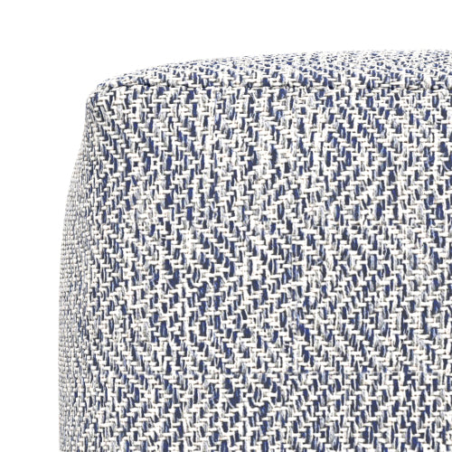 Nate 18 Inch Square Pouf Ottoman Handwoven Cotton Floor Cushion Accent Stool