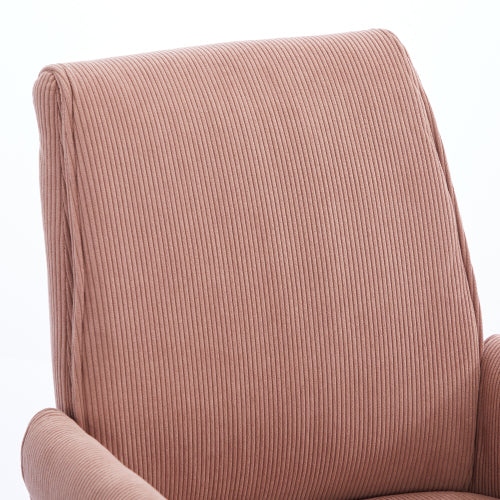 Mid-back liftable office chair, striped fabric, and ergonomically designed, is an excellent choice for working, studying or relaxing. The mid-back design provides a better sitting experience.Pink