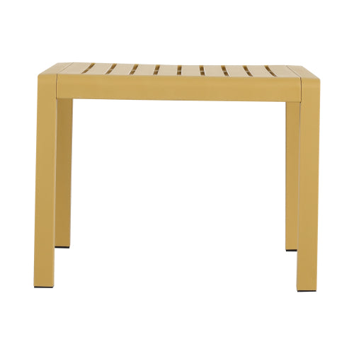 Holiday - 2-Piece PP Single-Seater Chairs + Coffee Table Set – Indoor/Outdoor Multi-Purpose Furniture for Living Room, Balcony, Beach (No Assembly Chairs, Easy Setup Table) – Polypropylene, Yellow