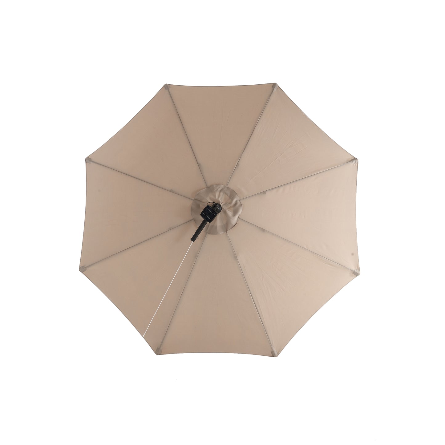 10ft Solar LED Offset Hanging Market Patio Umbrella