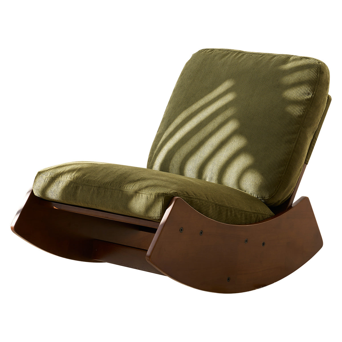 Comfortable Glider Rocking Chair, High-Quality Upholstery Glider Chair, Solid Wood Frame, Perfect for Multiple Settings Accent Reading Chair for Bedroom,Living Room,Nursery