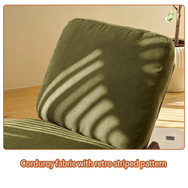 Comfortable Glider Rocking Chair, High-Quality Upholstery Glider Chair, Solid Wood Frame, Perfect for Multiple Settings Accent Reading Chair for Bedroom,Living Room,Nursery
