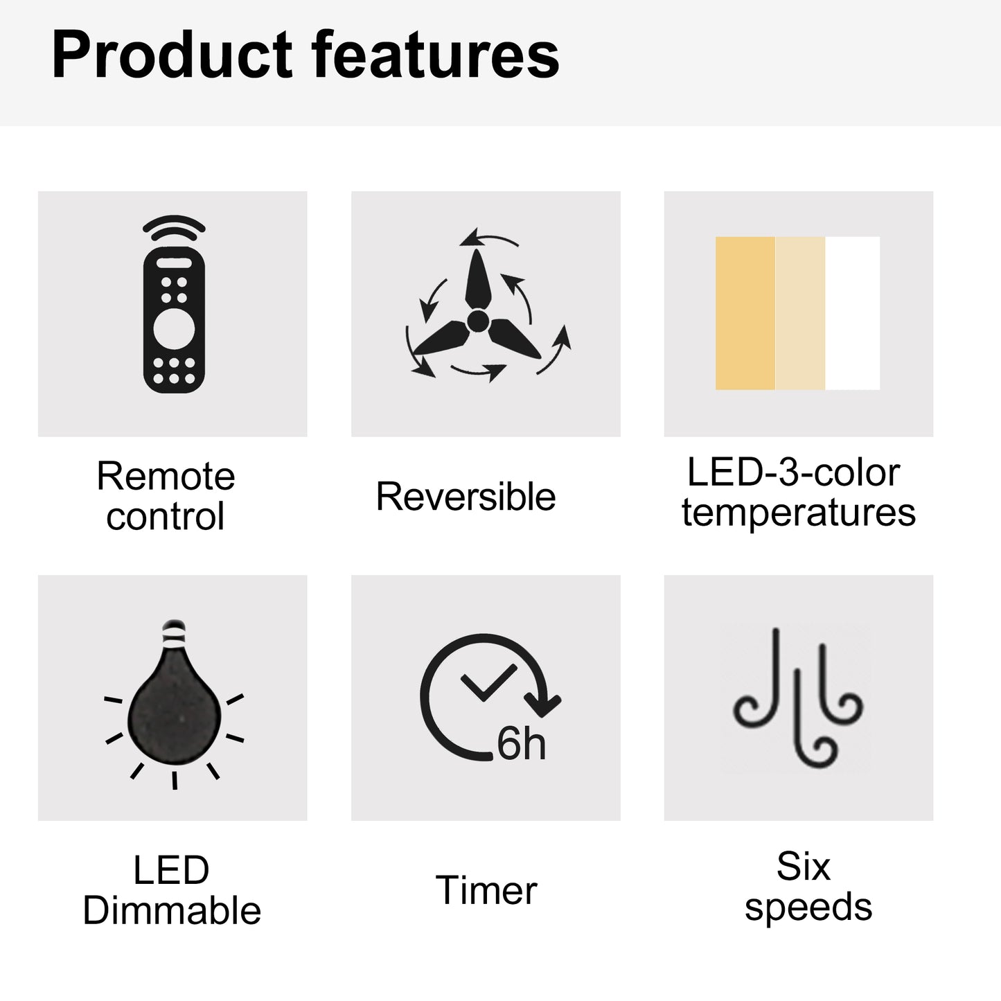 52 In.Intergrated LED Ceiling Fan Lighting with Remote Control