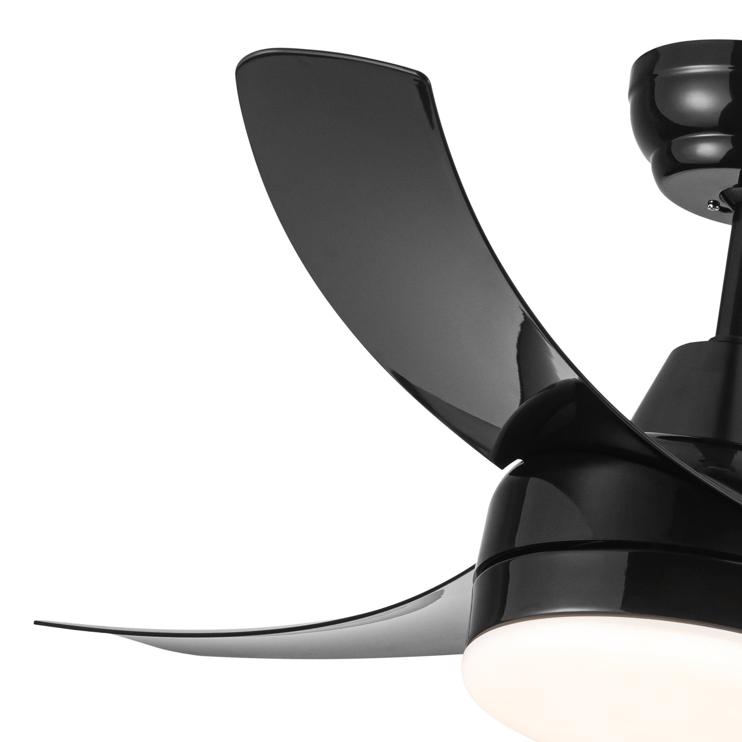 42-Inch 3-Blade Matte Black DC Motor Modern Contemporary LED Ceiling Fan-42 in x 42 in x 10.34 in
