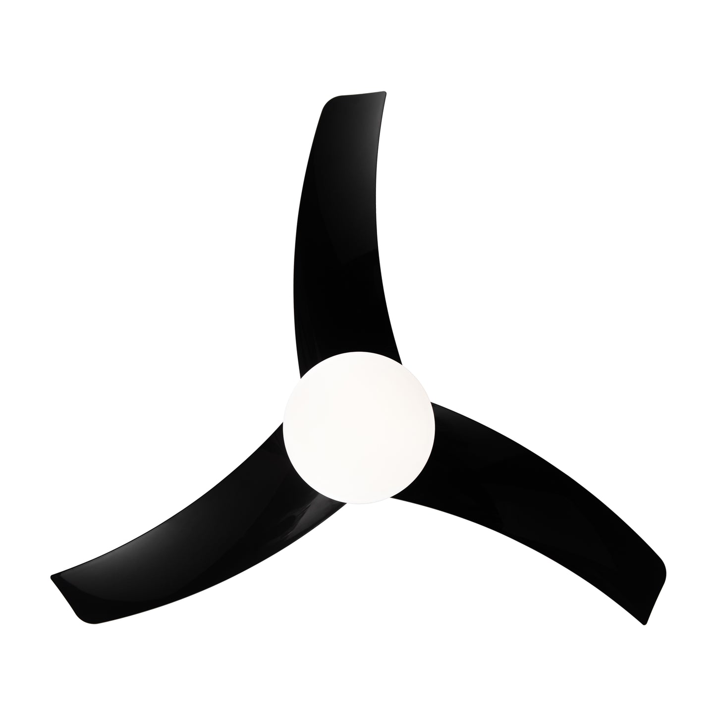 42-Inch 3-Blade Matte Black DC Motor Modern Contemporary LED Ceiling Fan-42 in x 42 in x 10.34 in