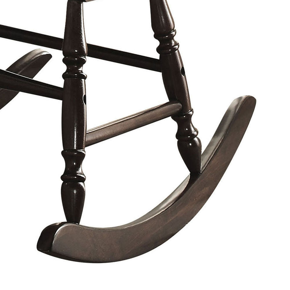 Black Spindle Back Rocking Chair