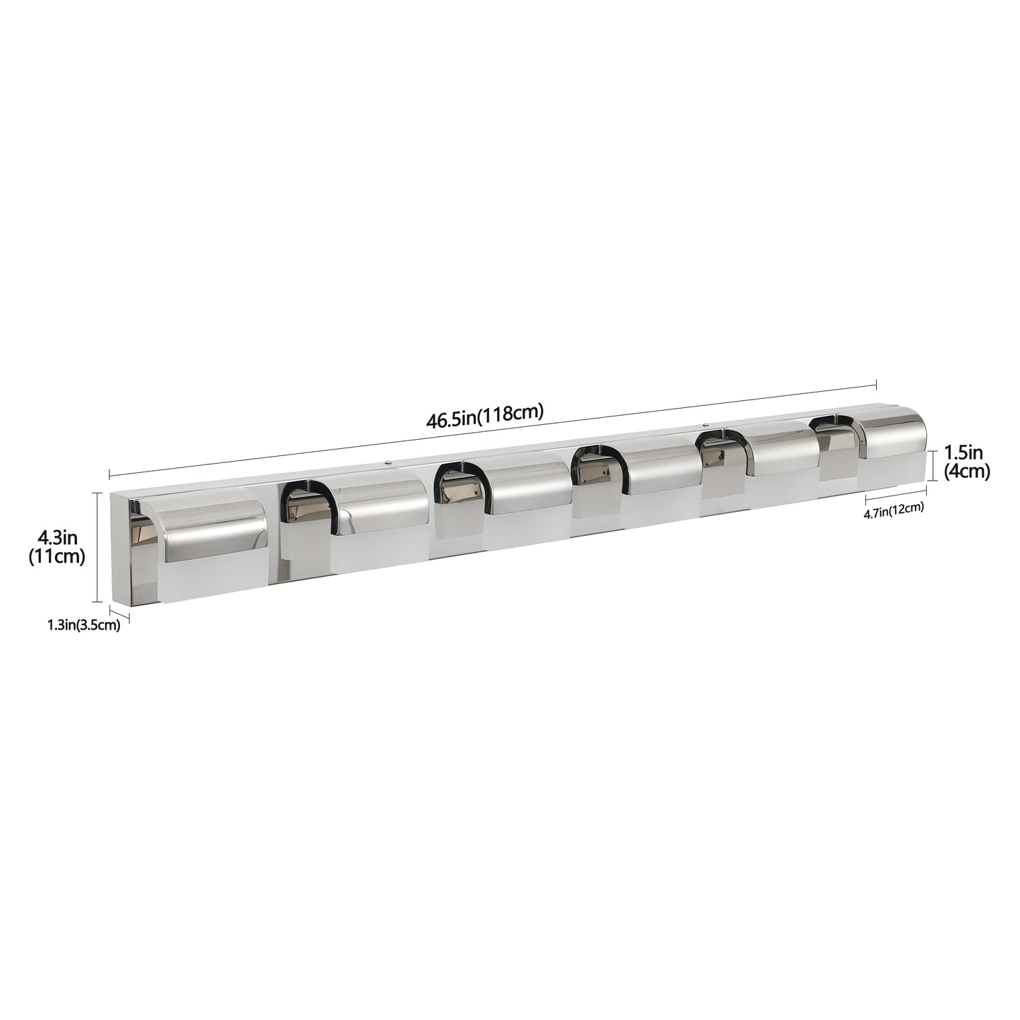 Modern Bathroom Vanity Lighting 6-Light LED Vanity Lights Over Mirror Bath Wall Lighting