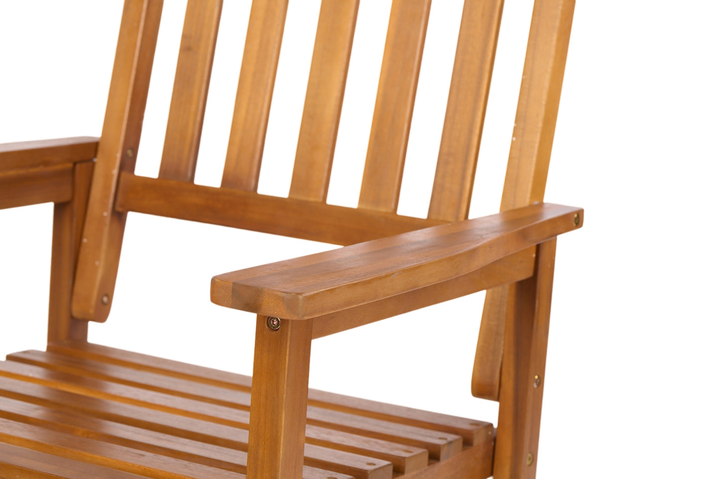 Acacia Wood Outdoor Rocking Chiar, Patio Rocker for Front Porch, Deck, Indoor