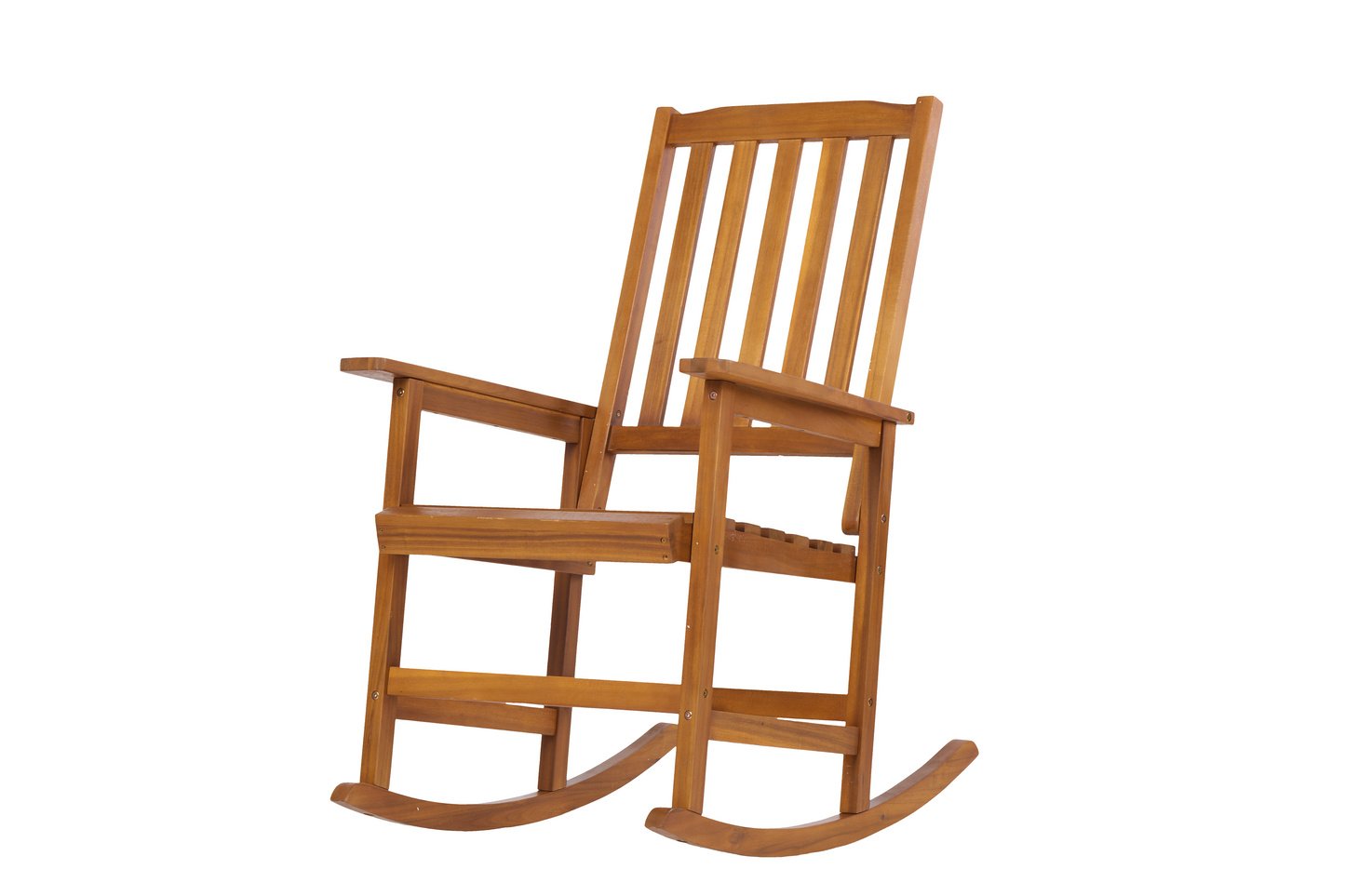 Acacia Wood Outdoor Rocking Chiar, Patio Rocker for Front Porch, Deck, Indoor