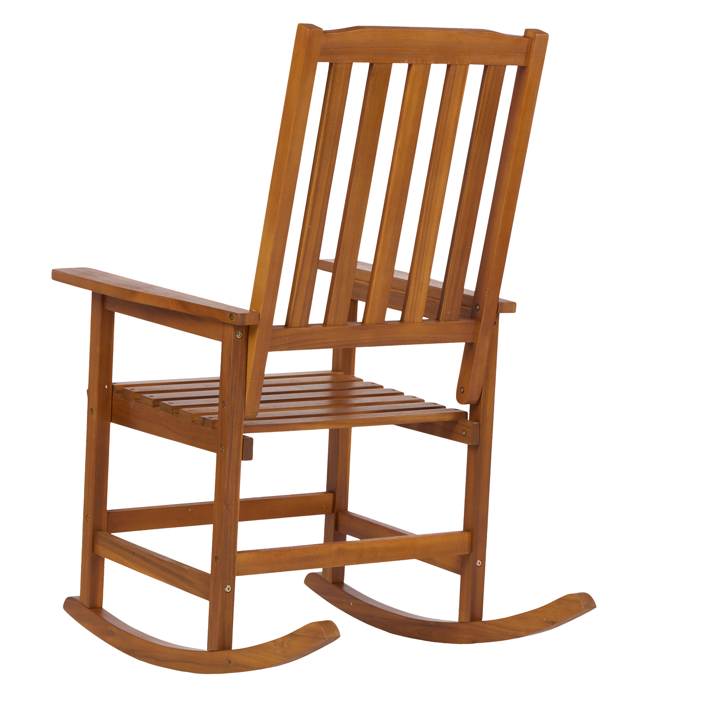 Acacia Wood Outdoor Rocking Chiar, Patio Rocker for Front Porch, Deck, Indoor
