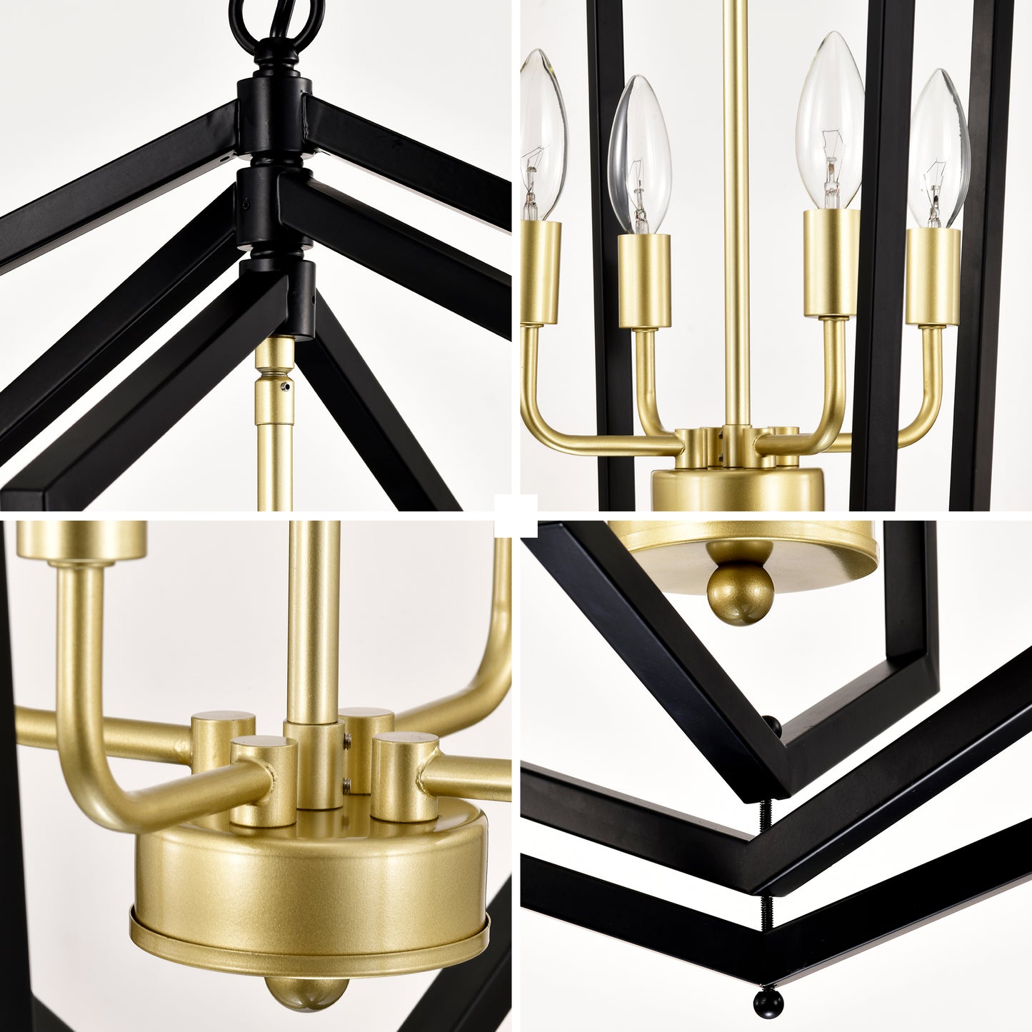 12-Light Lantern Tired Farmhouse Ceiling Hanging Light Black Chandelier Metal Modern Pendant Light Fixtures for Kitchen Island Dining Room Living Room Foyer Entryway(E12 Bulbs Not Included)