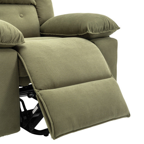 Massage Recliner,Power Lift Chair for Elderly with Adjustable Massage and Heating Function,Recliner Chair with Infinite Position and Side Pocket for Living Room (Old SKU:WF308781AAF),Green