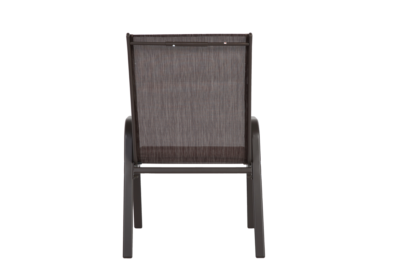 4 Piece Patio Chairs, Outdoor Camping Chairs with Breathable Textilene Fabric, Set of 2 Garden Chairs with Armrest High Backrest for Garden Patio Pool Beach Yard Space Saving ( Brown)