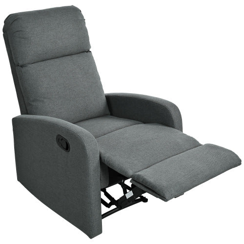 Modern Recliner Manual Recliner Home Theater Manual Recliner Chair with Adjustable Backrest for Living Room,Charcoal