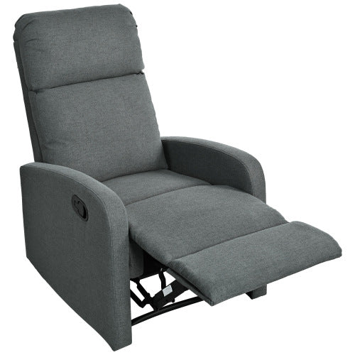 Modern Recliner Manual Recliner Home Theater Manual Recliner Chair with Adjustable Backrest for Living Room,Charcoal
