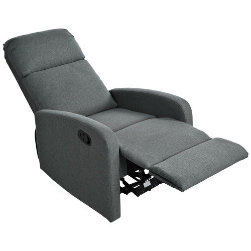 Modern Recliner Manual Recliner Home Theater Manual Recliner Chair with Adjustable Backrest for Living Room,Charcoal