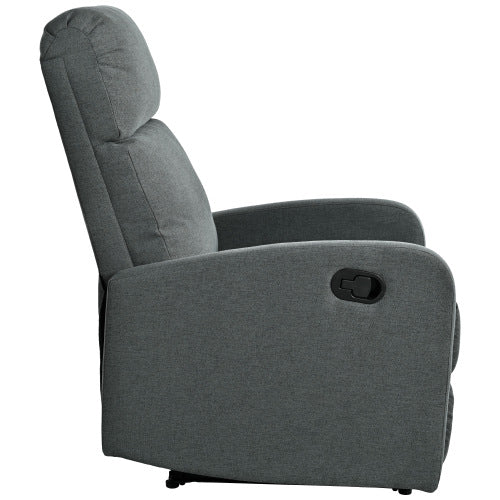 Modern Recliner Manual Recliner Home Theater Manual Recliner Chair with Adjustable Backrest for Living Room,Charcoal