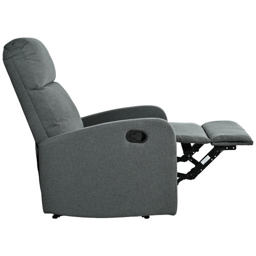Modern Recliner Manual Recliner Home Theater Manual Recliner Chair with Adjustable Backrest for Living Room,Charcoal