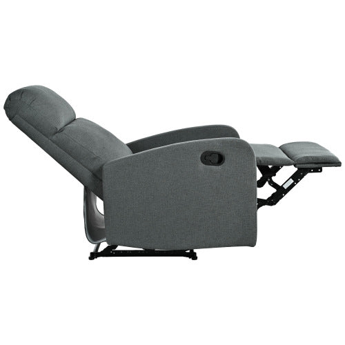 Modern Recliner Manual Recliner Home Theater Manual Recliner Chair with Adjustable Backrest for Living Room,Charcoal