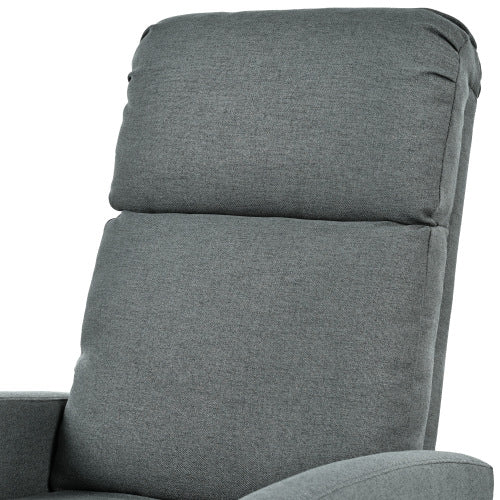 Modern Recliner Manual Recliner Home Theater Manual Recliner Chair with Adjustable Backrest for Living Room,Charcoal