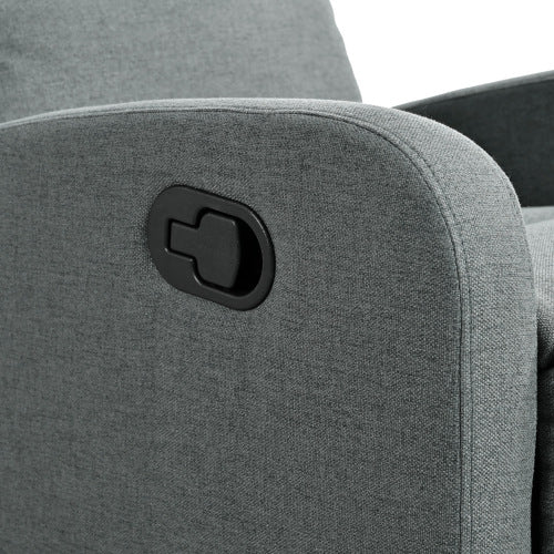 Modern Recliner Manual Recliner Home Theater Manual Recliner Chair with Adjustable Backrest for Living Room,Charcoal