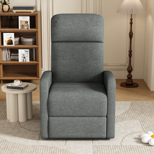 Modern Recliner Manual Recliner Home Theater Manual Recliner Chair with Adjustable Backrest for Living Room,Charcoal