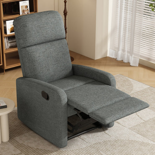 Modern Recliner Manual Recliner Home Theater Manual Recliner Chair with Adjustable Backrest for Living Room,Charcoal