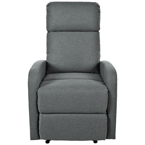 Modern Recliner Manual Recliner Home Theater Manual Recliner Chair with Adjustable Backrest for Living Room,Charcoal