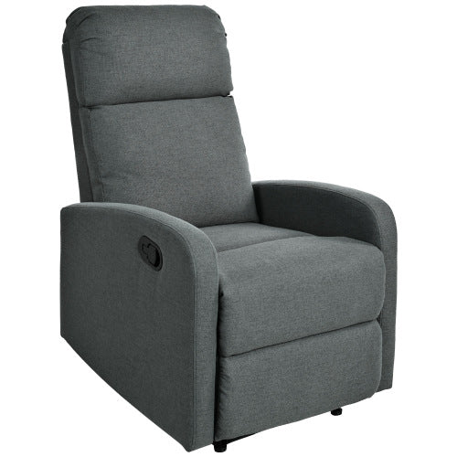 Modern Recliner Manual Recliner Home Theater Manual Recliner Chair with Adjustable Backrest for Living Room,Charcoal