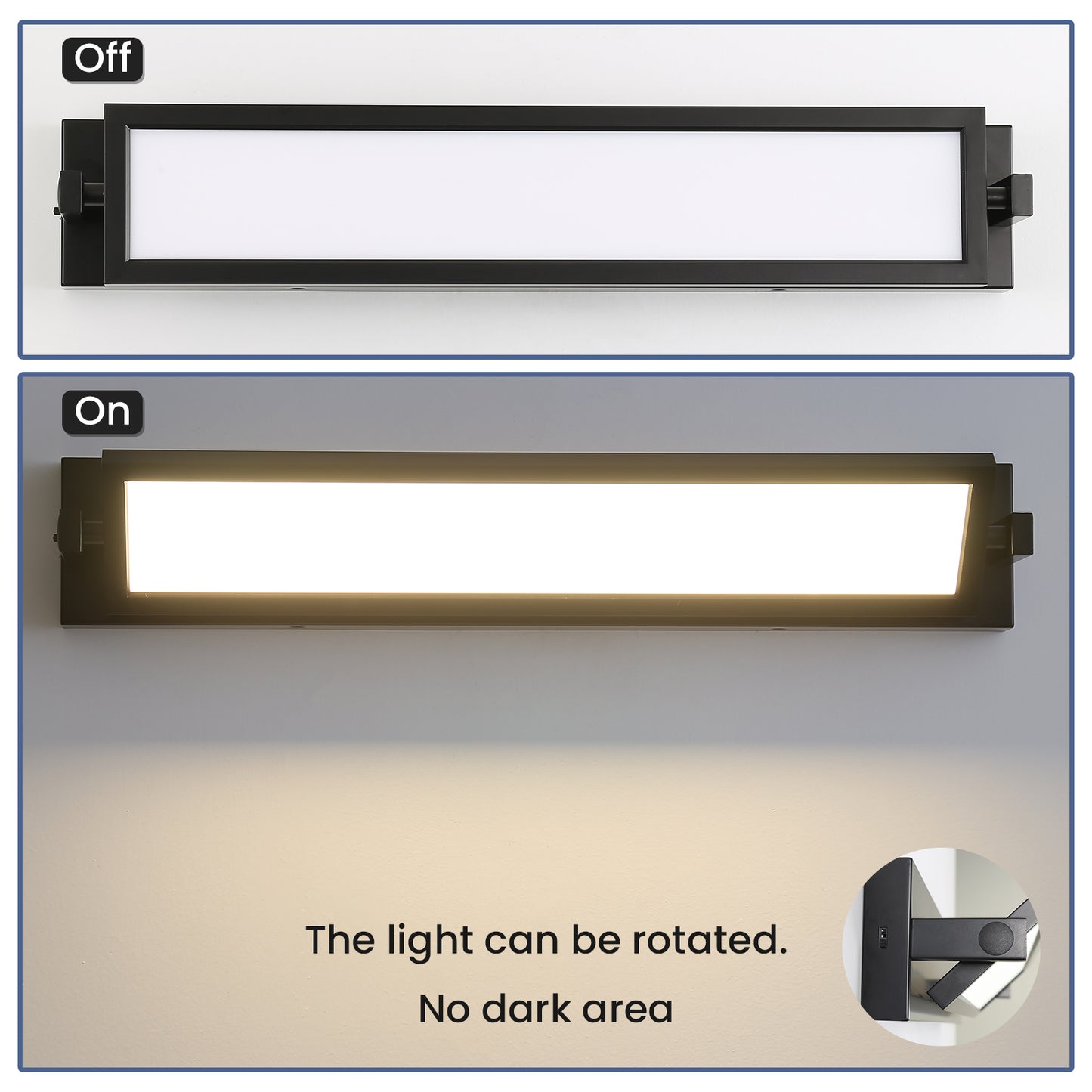 Metal Artwork Rotatable Sconces Wall Lamps with LED Dimmable Lights
